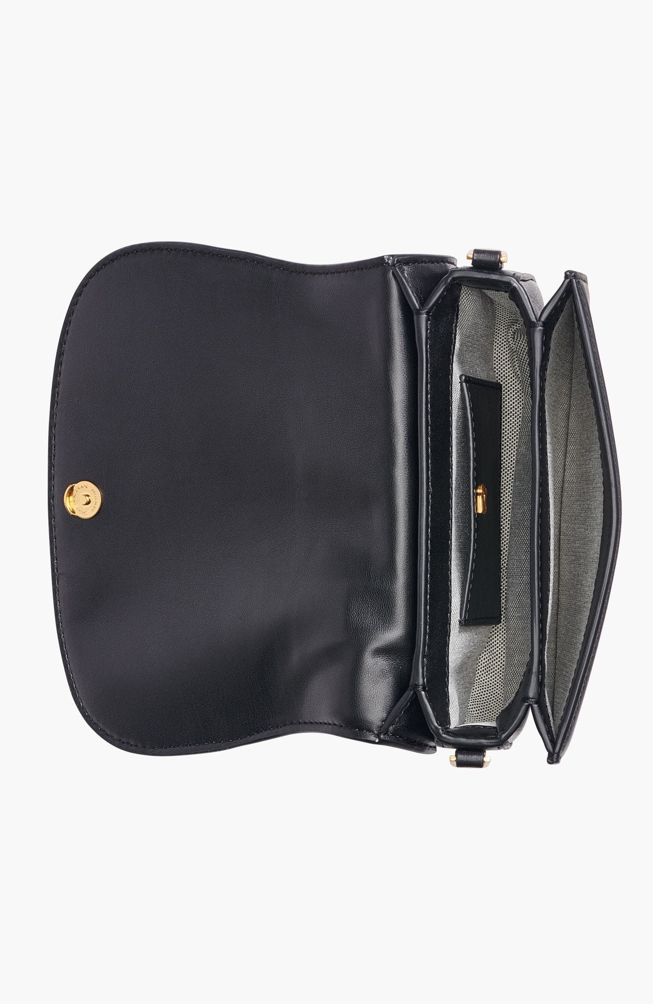 Madras Mini Crossbody Bag, Alternate, color, Black/Gold