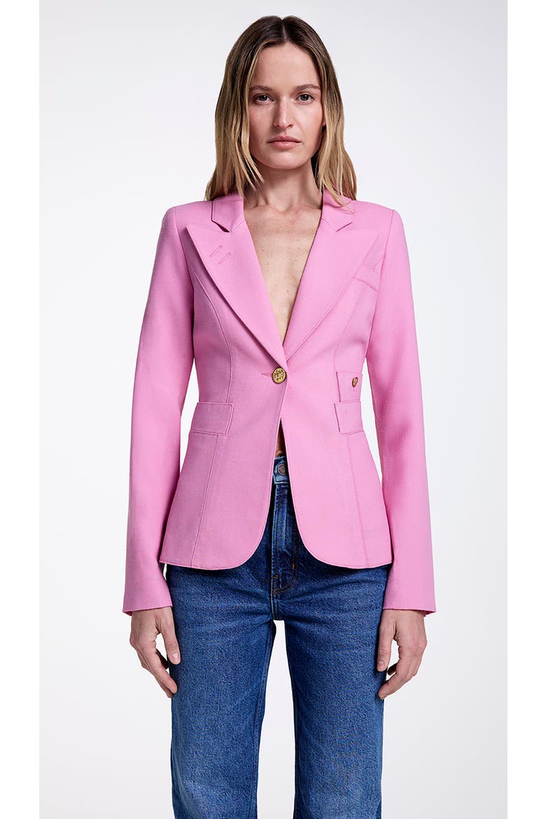 Wool Classic Duchess Blazer, Main, color, Rethink Pink