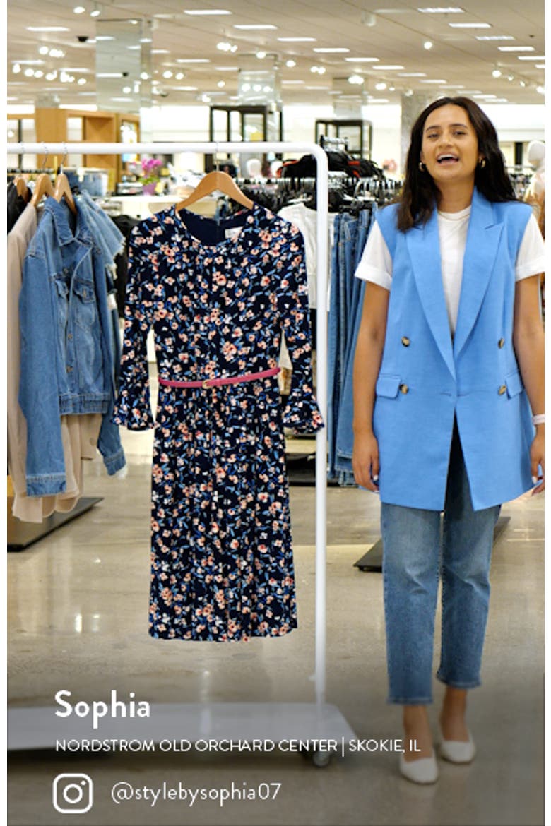 Floral Belted A-Line Dress video