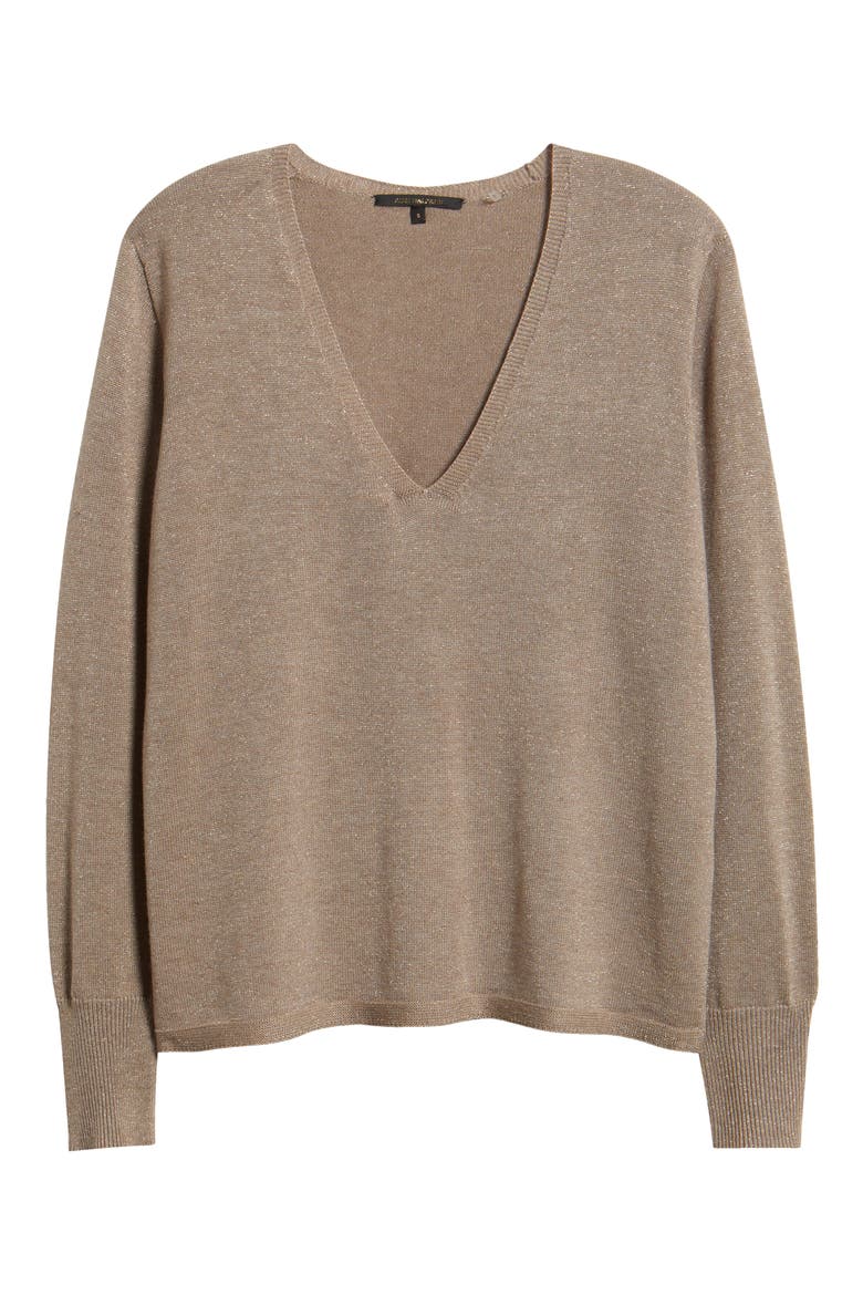 Vinny V-Neck Sweater, Alternate, color, SANDSTONE