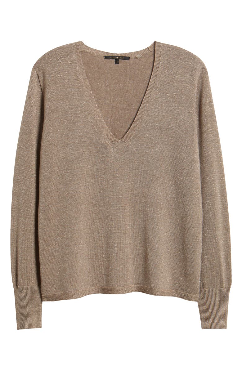 KOBI HALPERIN Vinny V-Neck Sweater, Alternate, color, Sandstone
