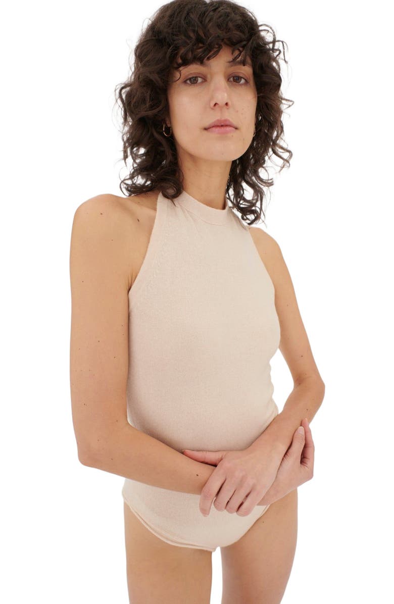 GOBI Mongolian Cashmere Tube Neck Bodysuit, Alternate, color, 