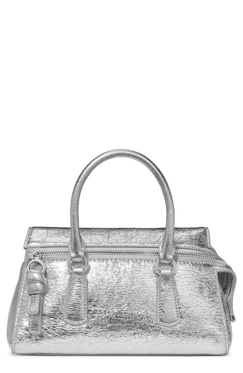 bond crinkle leather mini handbag