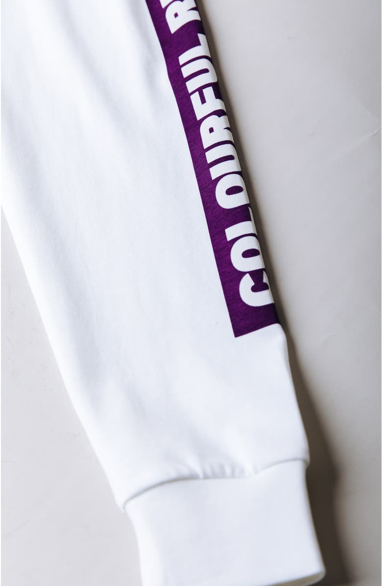 Colourful Rebel Rebel Baseball Longsleeve Tee, Alternate, color, White