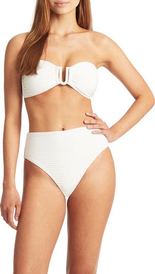 Retro High Waist Bikini Bottoms