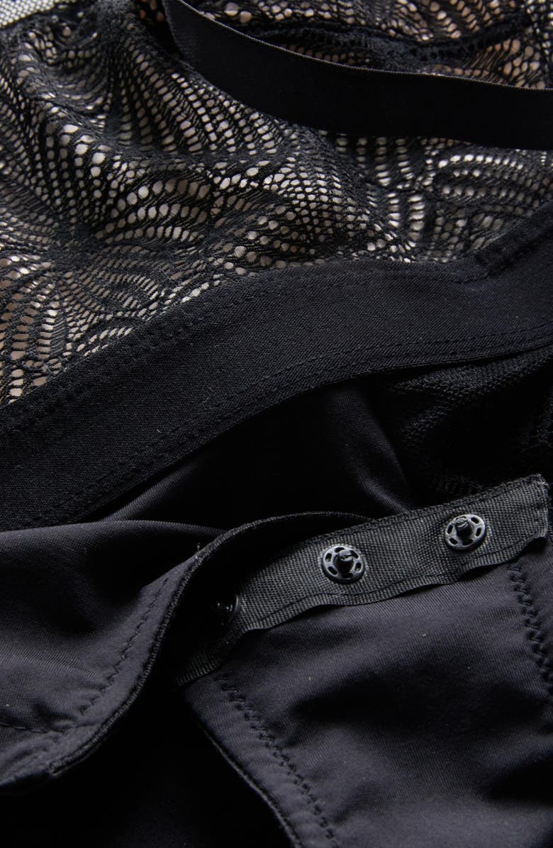 Cache Coeur Dahlia Maternity/Nursing Bodysuit, Alternate, color, Black