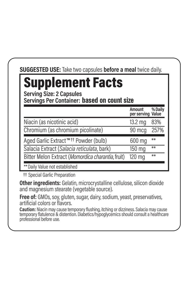 Kyolic Aged Garlic Extract Formula 112, Blood Sugar Balance, 100 Capsules, Alternate, color, NO COLOR