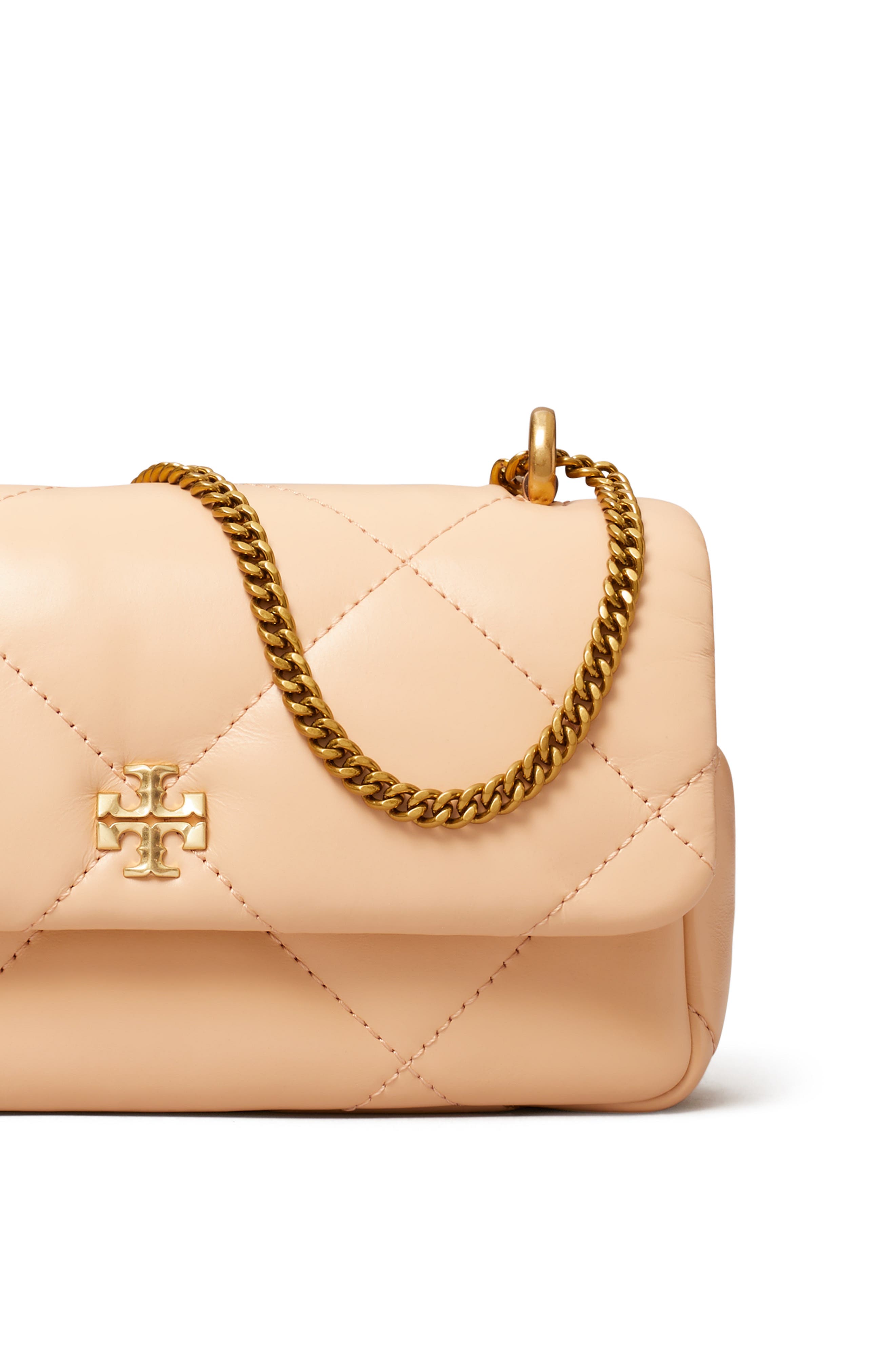 Женские сумки Tory Burch Kira Mini Diamond Quilted Leather Crossbody Bag — фото 5