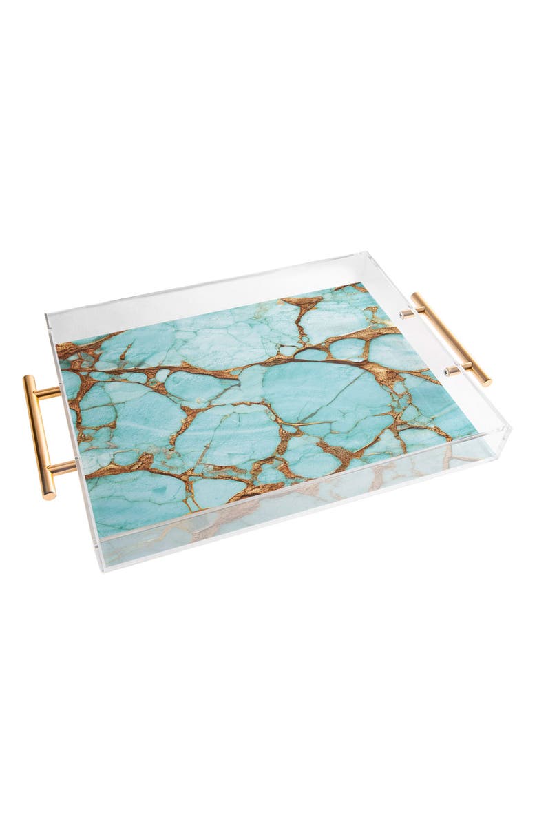 Turquoise Print Tray