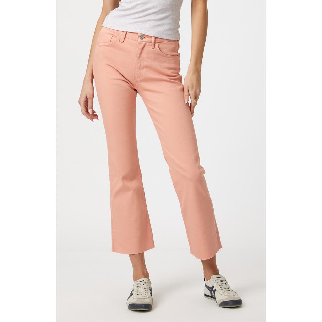 Mavi Jeans Anika High Waist Raw Hem Crop Flare Jeans