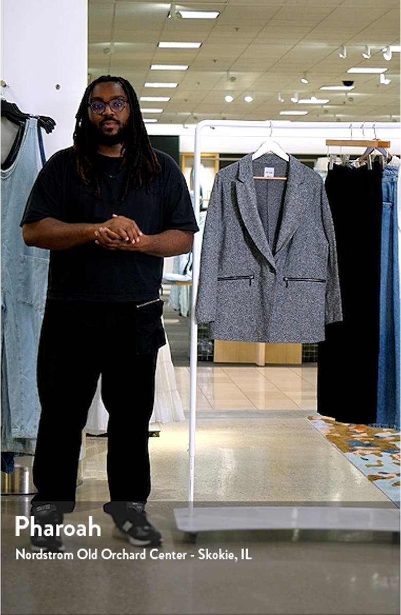 Zipped Up Marled Knit Blazer, sales video thumbnail