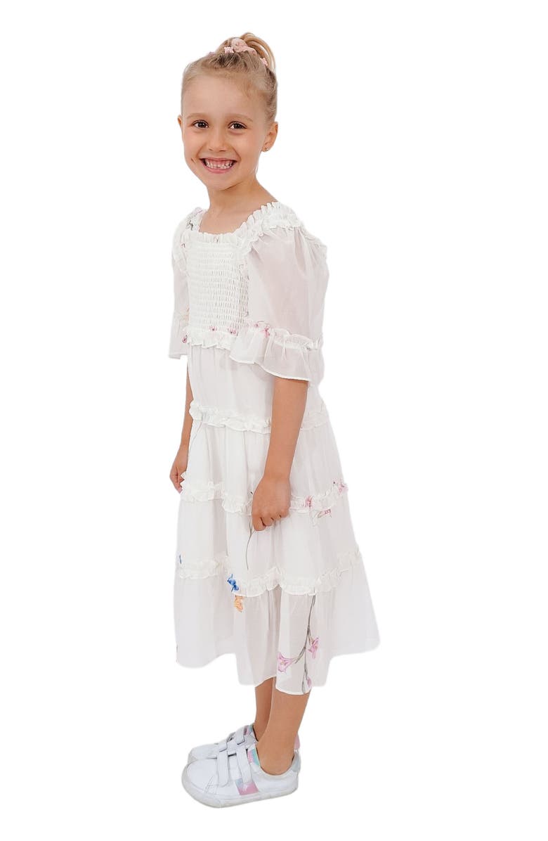 Belle & Bloom La Fille Tiered Dress, Alternate, color, White