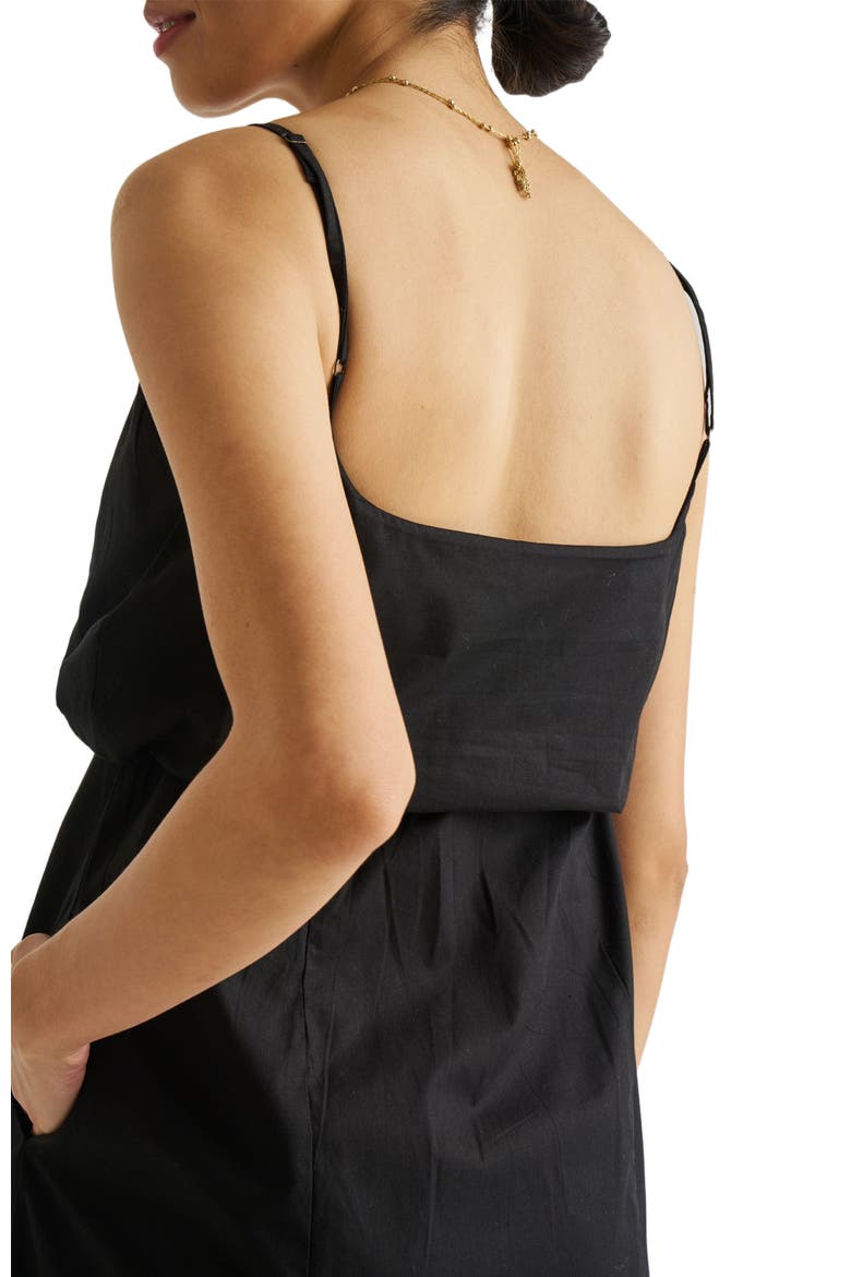 Strappy Maxi Dress, Alternate, color, Black