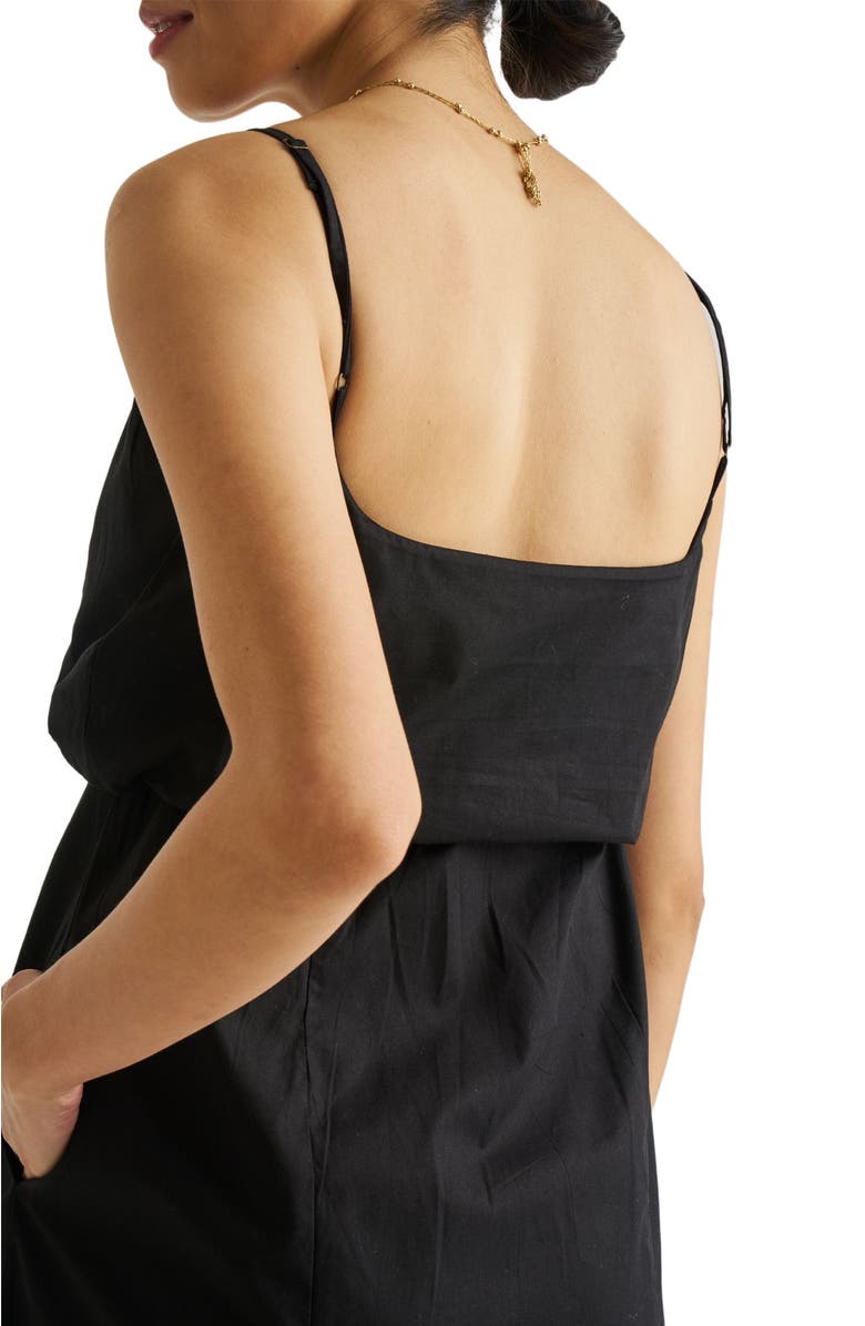 Reistor Strappy Maxi Dress, Alternate, color, Black