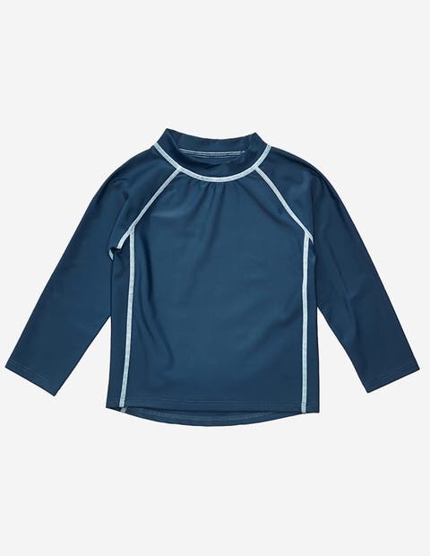 Kids Long Sleeve Rash Guard, UPF 50+ Swim Shirt