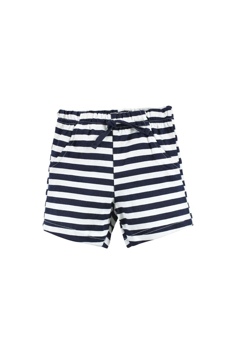 Little Gent's Soft Cotton Bodysuit, Shorts & Footwear 3Pk, Alternate, color, Butter Me Up Lobster