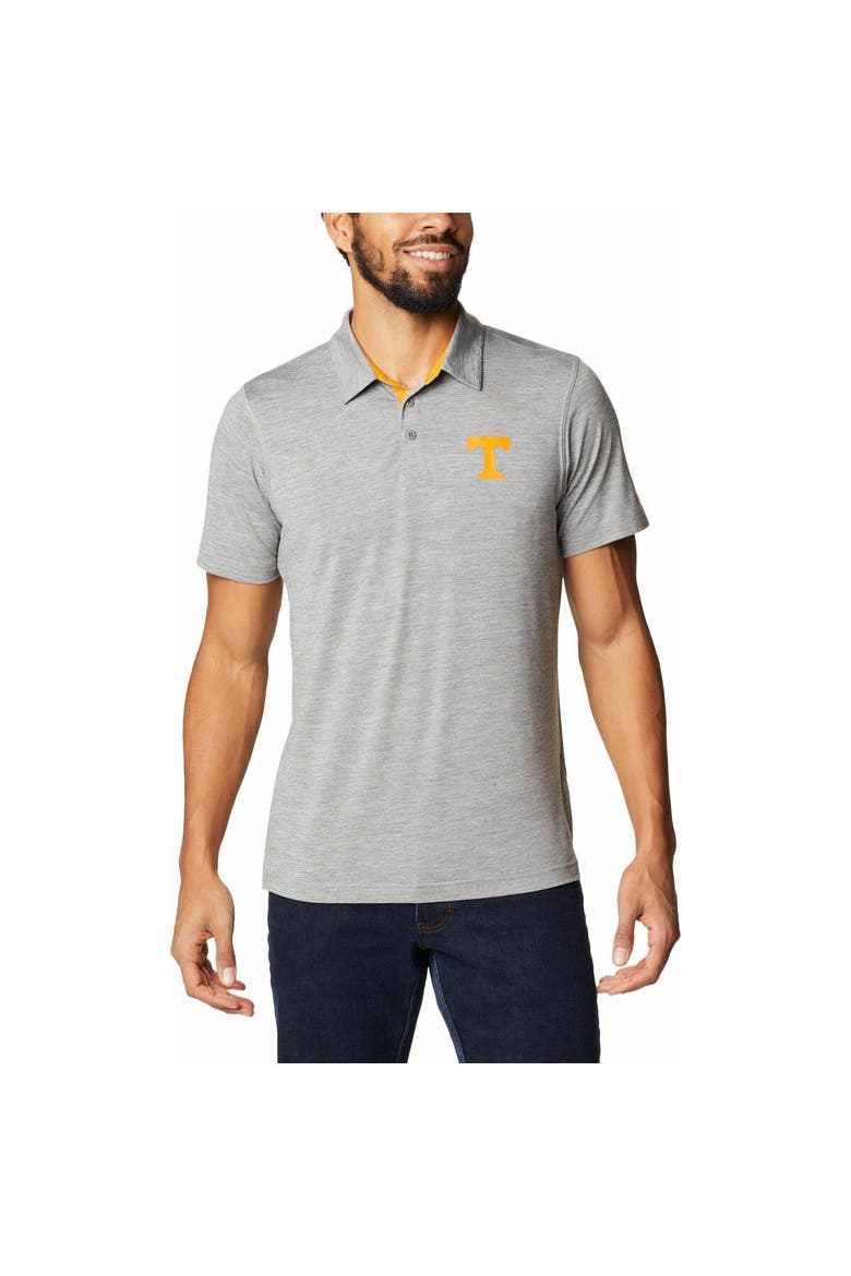 Men's Columbia Gray Tennessee Volunteers Tech Trail Omni-Shade Polo, Alternate, color, Gray
