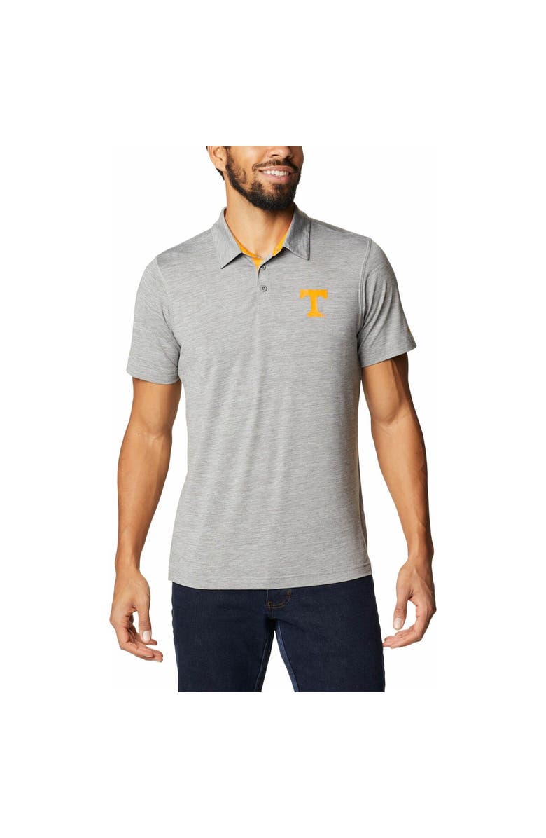 Columbia Men's Columbia Gray Tennessee Volunteers Tech Trail Omni-Shade Polo, Alternate, color, Gray