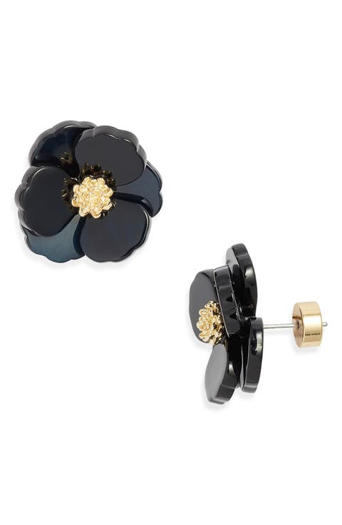 Floral Statement Stud Earrings