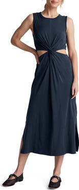 Beyond Yoga Around the World Front Twist Midi Dress