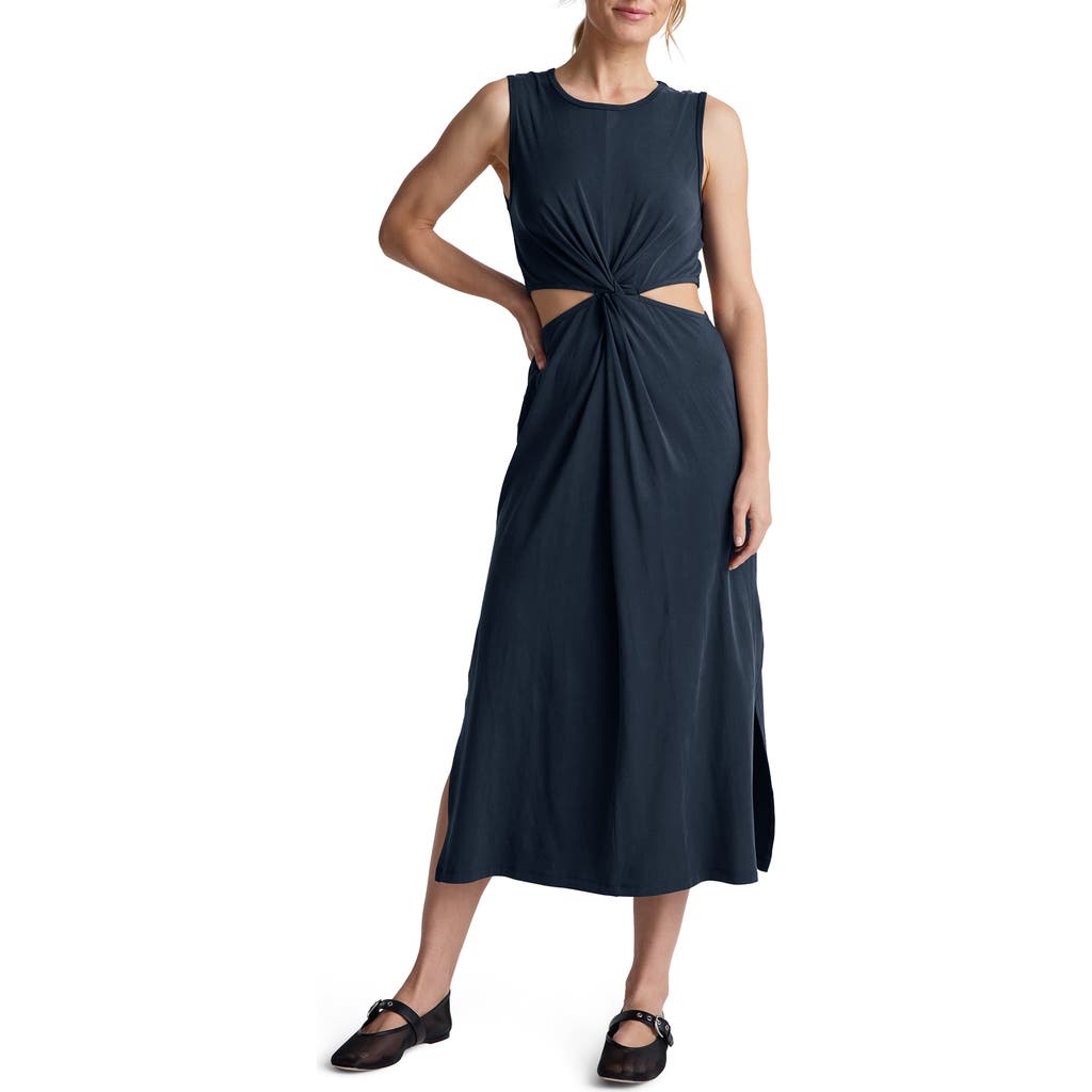 Beyond Yoga Around the World Front Twist Midi Dress in Nocturnal Navy  product