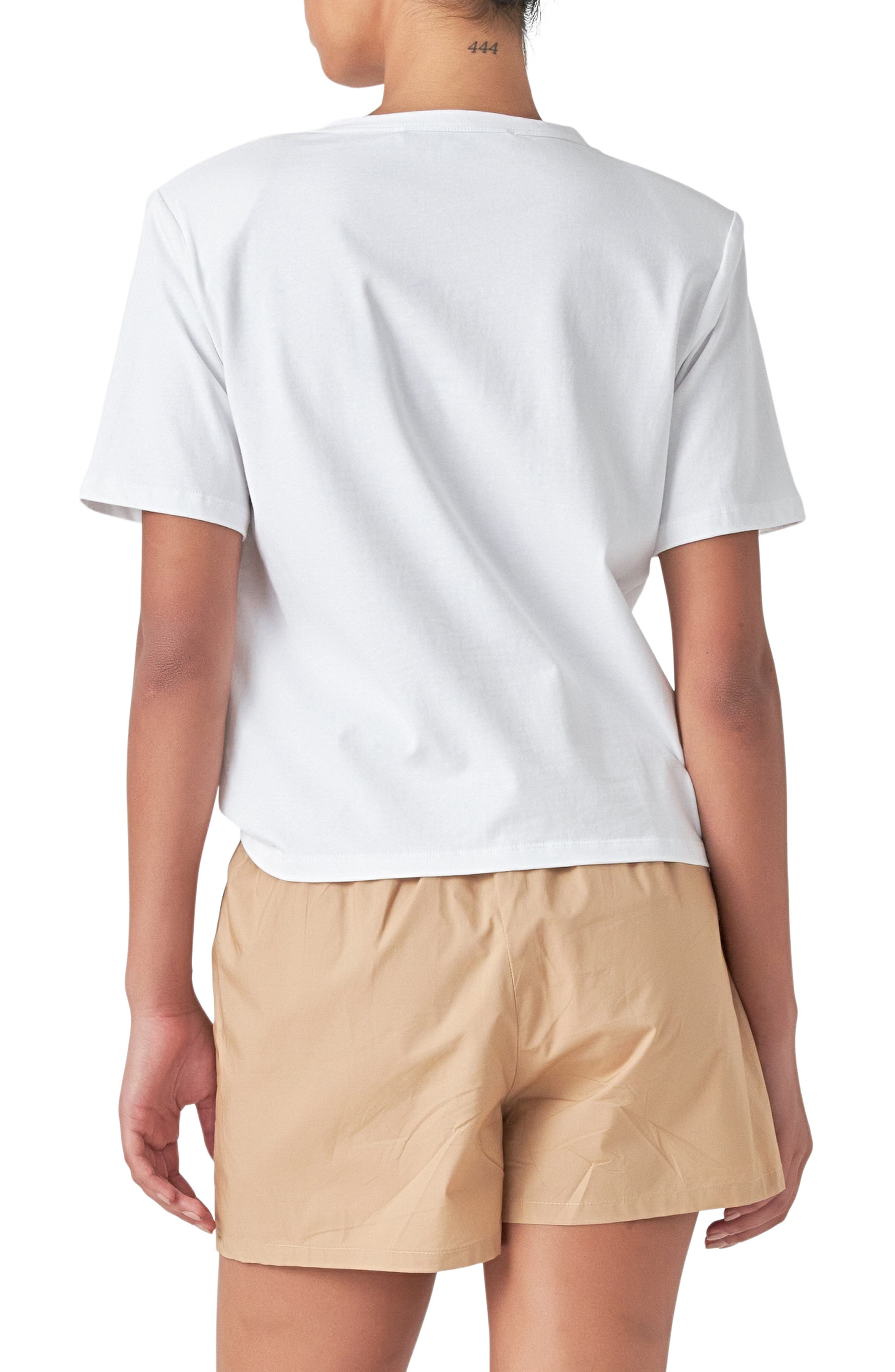 Power Shoulder Cotton T-Shirt - image 4
