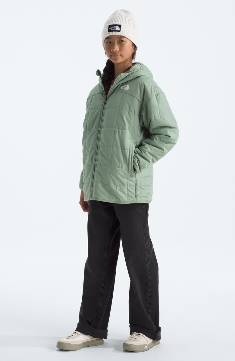 The North Face Kids' Shasta Water Repellent Reversible Hooded Jacket, Alternate, color, Slate Moss