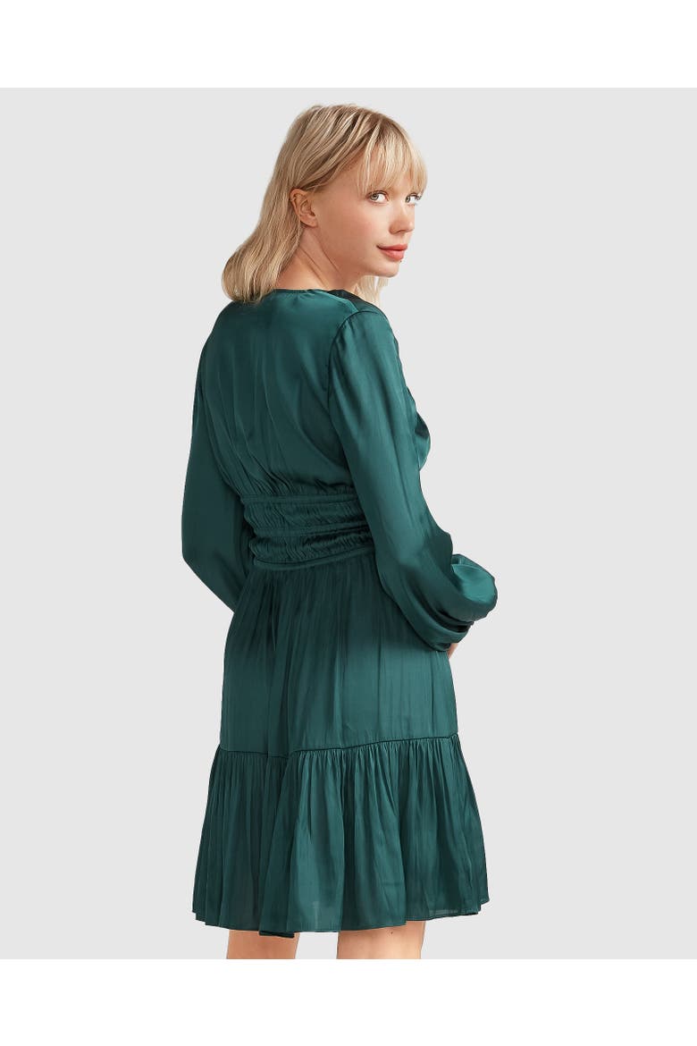 Serendipity Long Sleeve Dress, Alternate, color, Dark Green