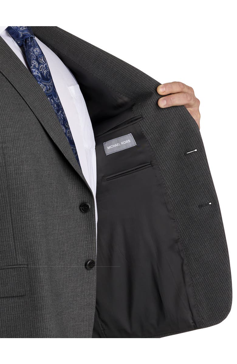 Michael Kors Big & Tall Pinstripe Suit Jacket, Alternate, color,