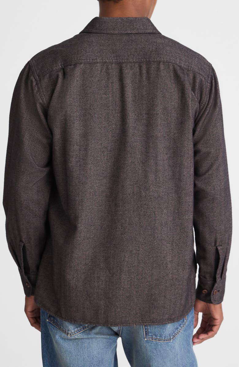 Madewell Cotton Herringbone Work Shirt, Alternate, color, Gray