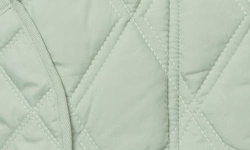 Shop Bernardo Diamond Quilted Hooded Liner Jacket In Green