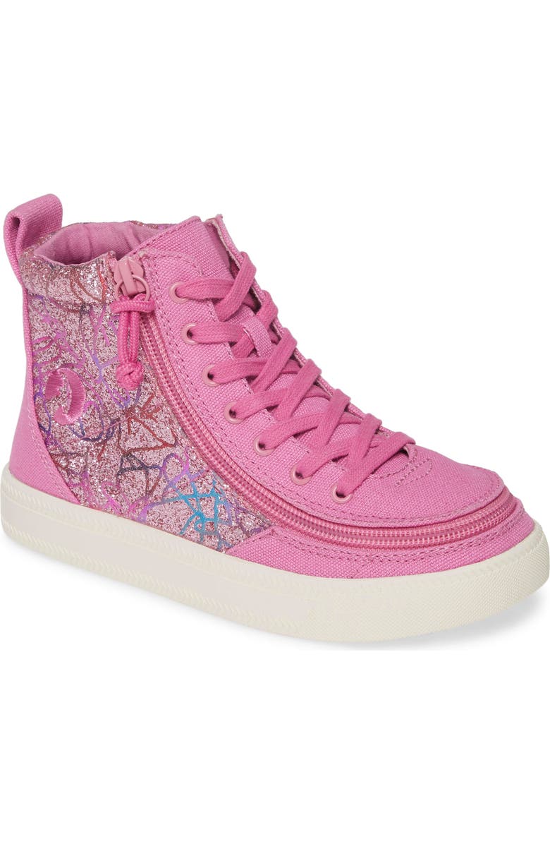 BILLY Footwear Kids' Classic High Top Sneaker, Main, color, Pink Print