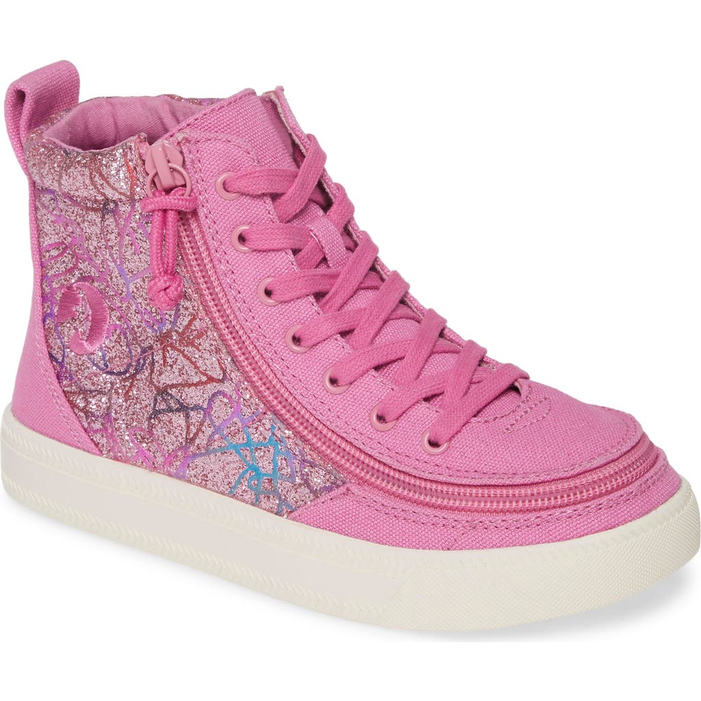 Billy Footwear Billy Classic Lace High Gltr In Pink