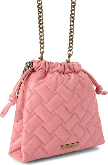 Small Kensington Drawstring Quilted Leather Shoulder Bag