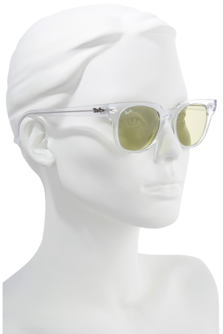 50mm Square Sunglasses, Alternate, color, GREEN