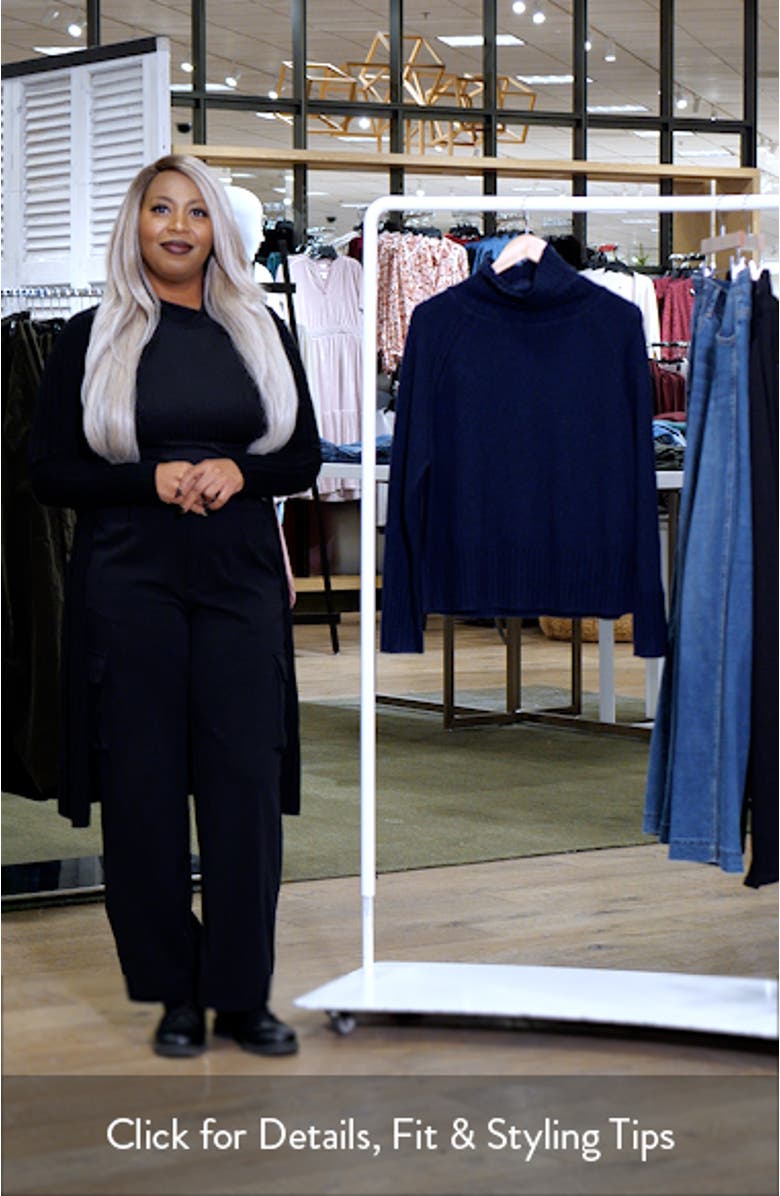 Basset Cove Merino Wool Blend Turtleneck Sweater, sales video thumbnail