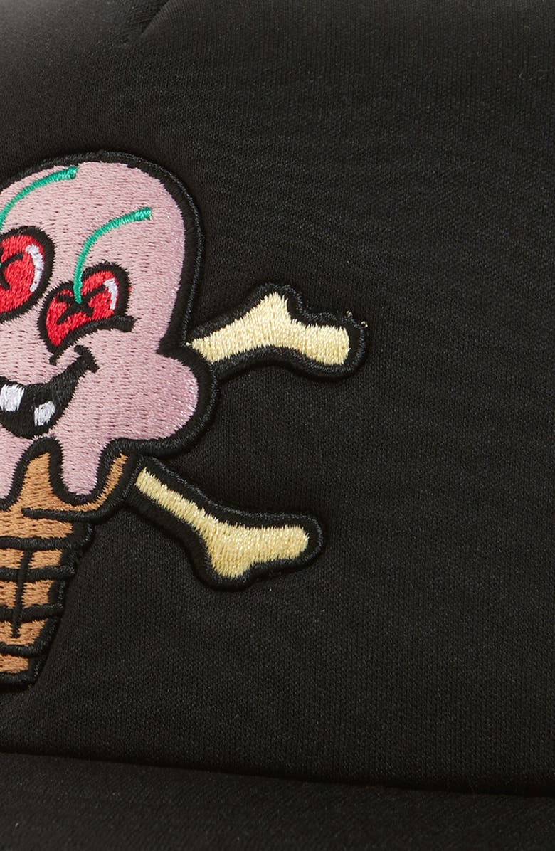 ICECREAM Cones 'n' Bones Trucker Hat, Alternate, color, Black