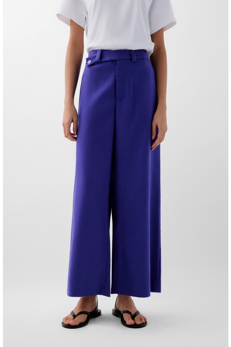 Linen Plain Pant, Main, color, Purple