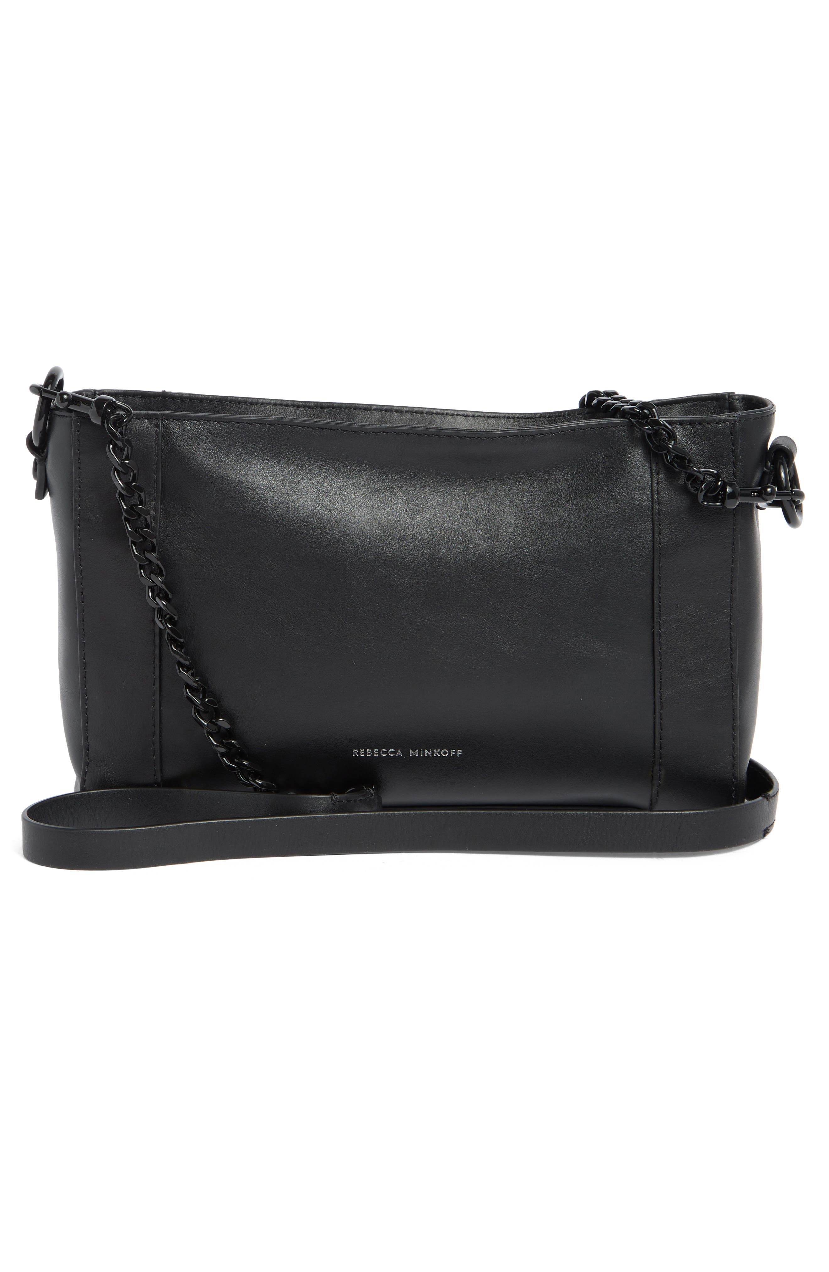 Rebecca Minkoff Mini Mab Leather Crossbody Bag, Alternate, color, 