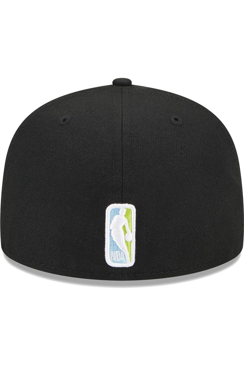 Men's New Era Black Cleveland Cavaliers Color Pack 59FIFTY Fitted Hat, Alternate, color, Black