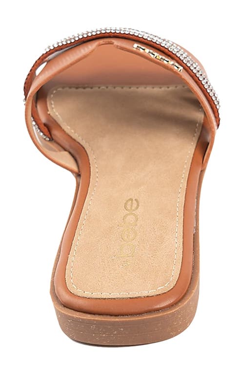 Bebe Rhinestone Slide Sandal