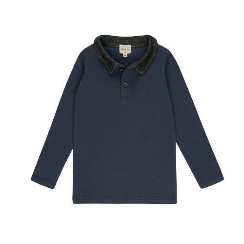 Ely's & Co. Velour Plaid Bear Collection In Blue