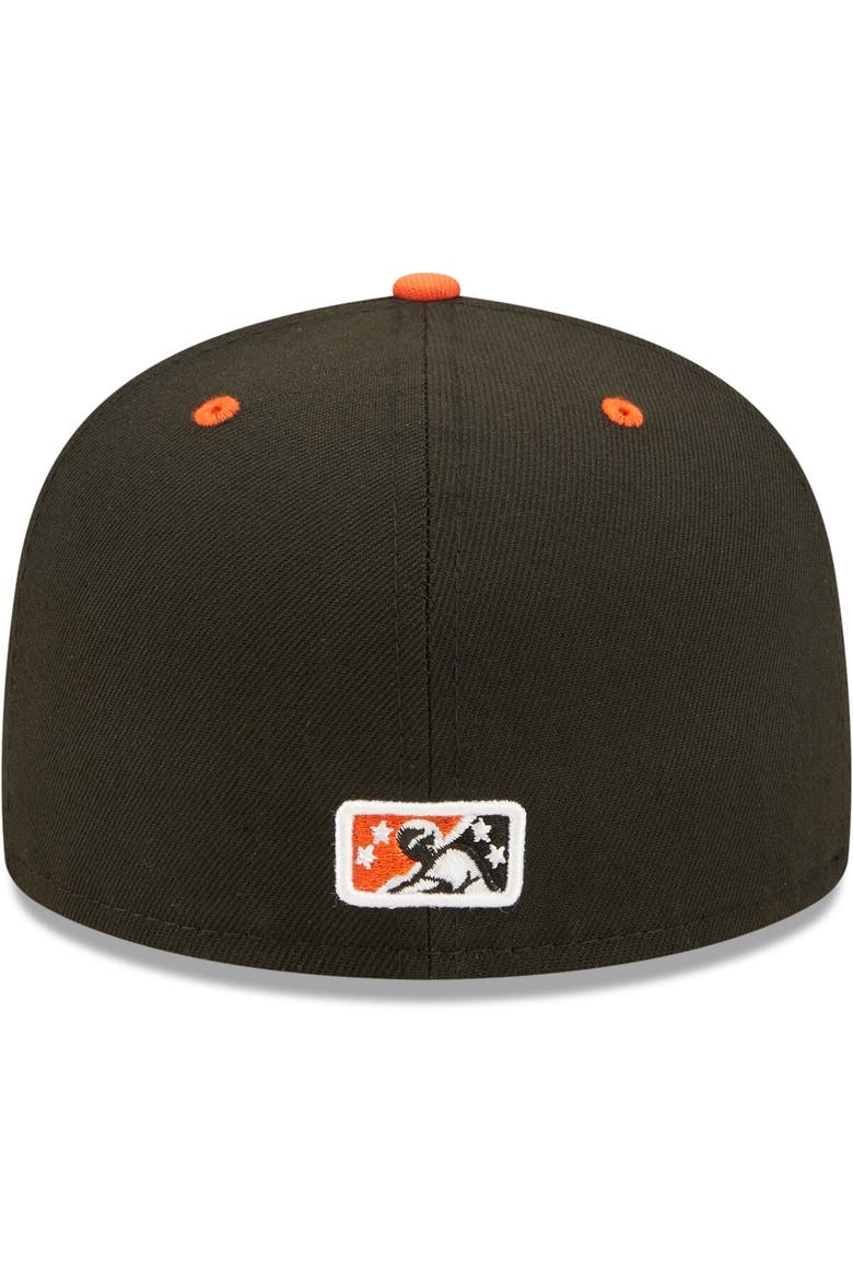 Men's New Era Black Norfolk Tides Authentic Collection Road 59FIFTY Fitted Hat, Alternate, color, Black