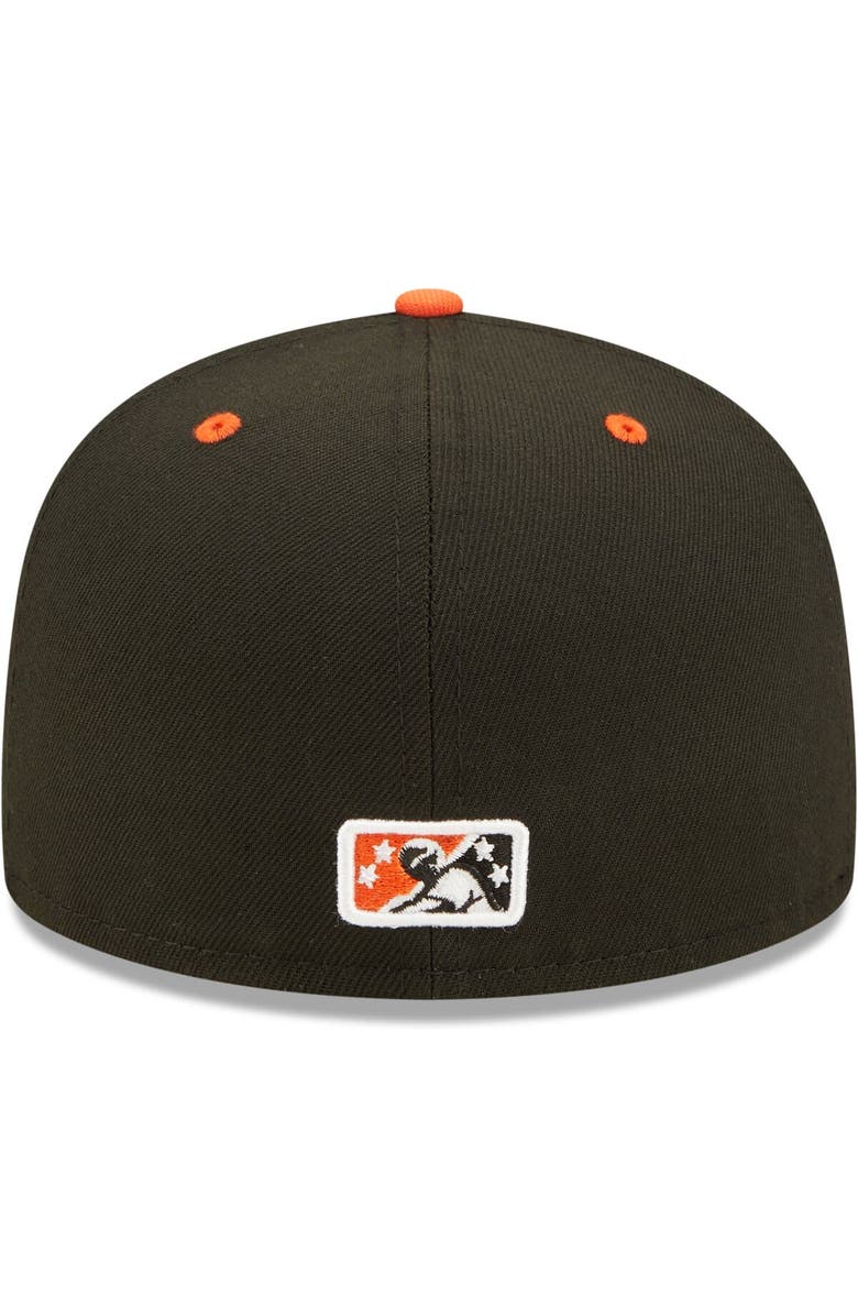 New Era Men's New Era Black Norfolk Tides Authentic Collection Road 59FIFTY Fitted Hat, Alternate, color, 