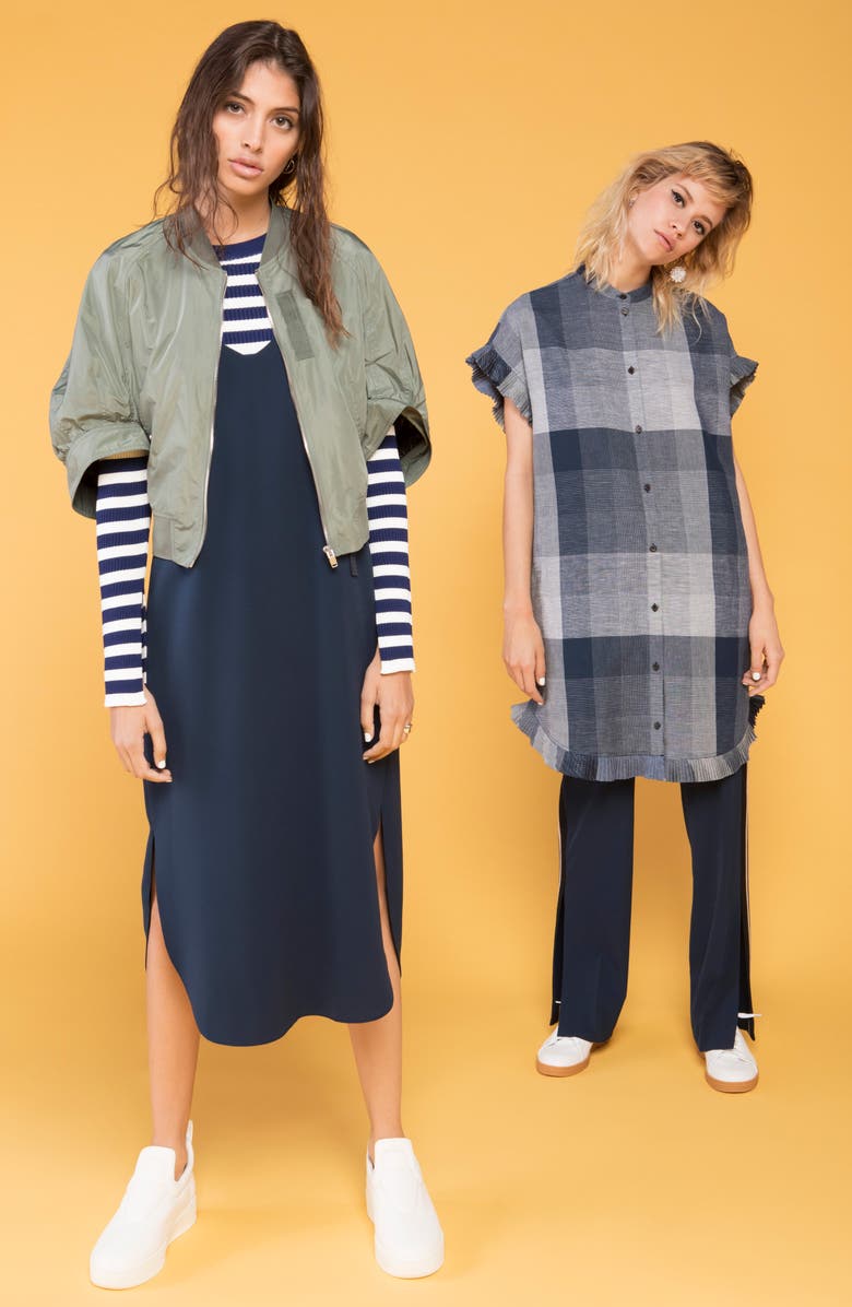 KUHO Crop Bomber Jacket, Alternate, color, 