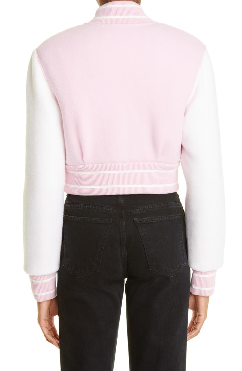 Givenchy Disney x Givenchy Crop Virgin Wool Bomber Jacket, Alternate, color, 