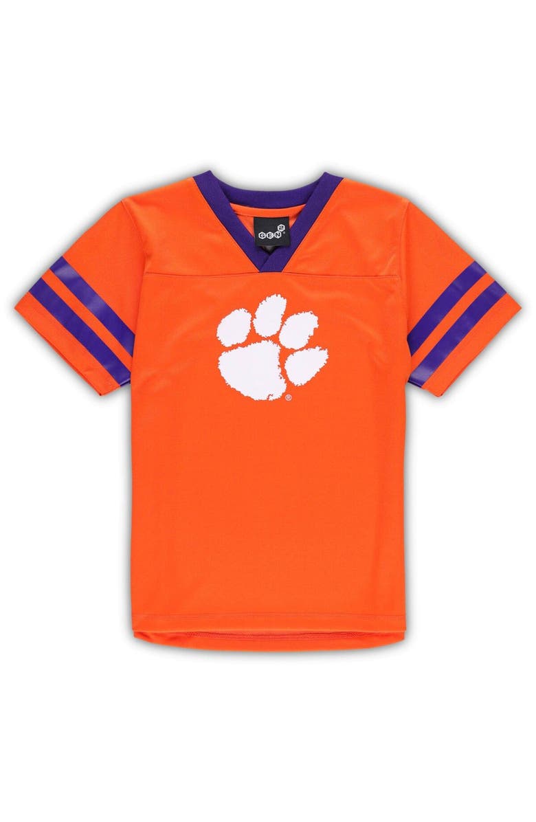 Outerstuff Preschool Orange/Purple Clemson Tigers Red Zone Jersey & Pants Set, Alternate, color, Orange