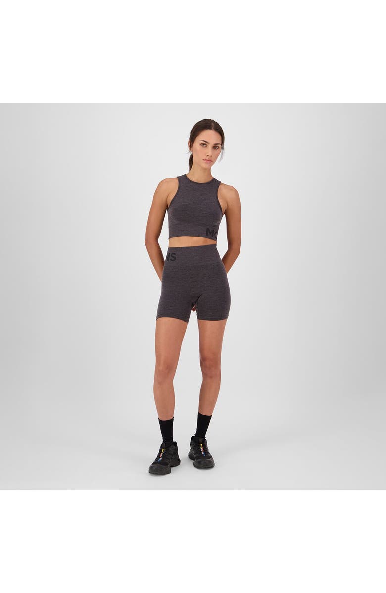 Mons Royale Solace Merino Seamless Short - Women's, Alternate, color, Forged Iron