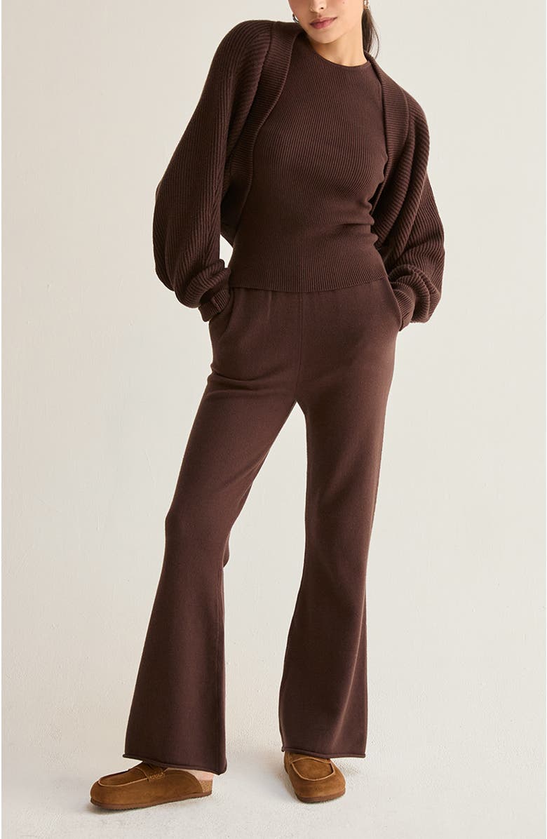 CRESCENT Bolero Three Piece Lounge Set, Main, color, Dark Brown