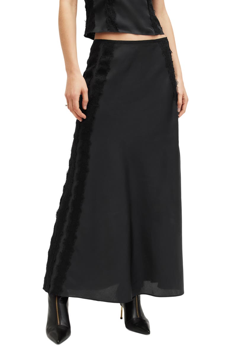 AllSaints Morgan A-Line Skirt, Main, color,